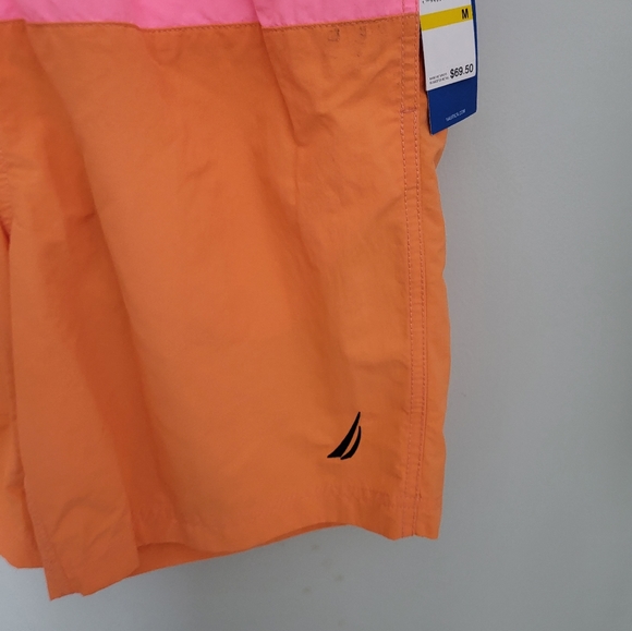 Nautica Performance Quick Dry Colorblock Swim Trunks Shorts New Size Medium - Picture 4 of 9